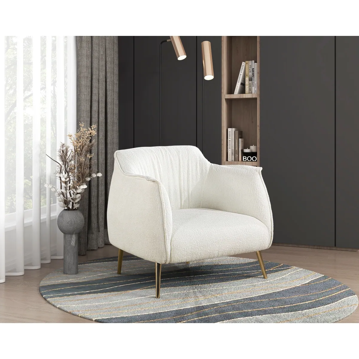 Rachael Accent Chair — styled room view