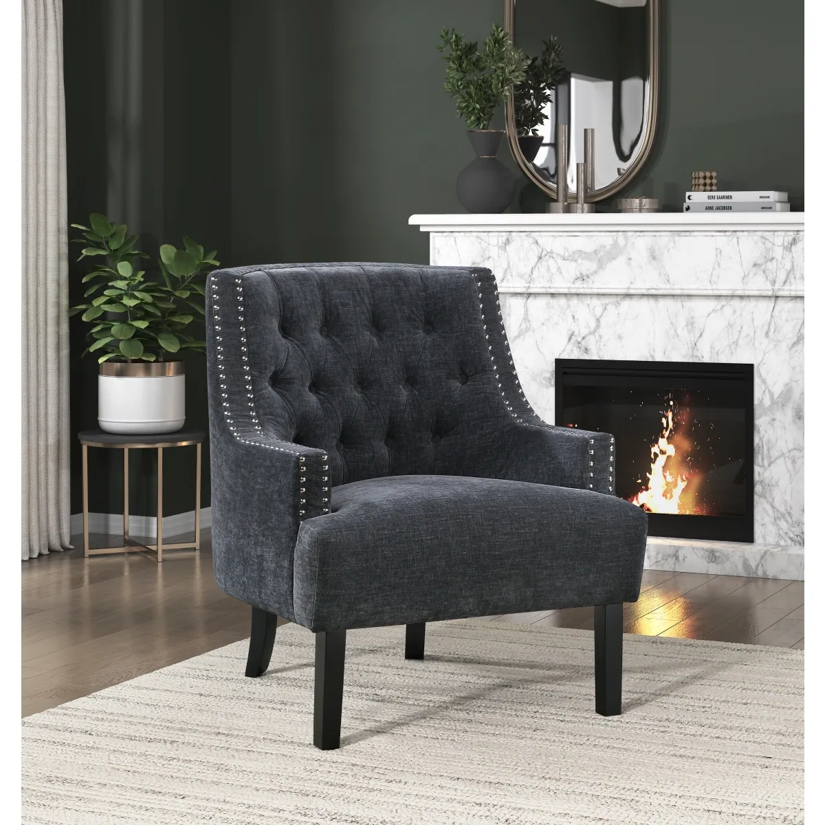Charisma Accent Chair — styled room view