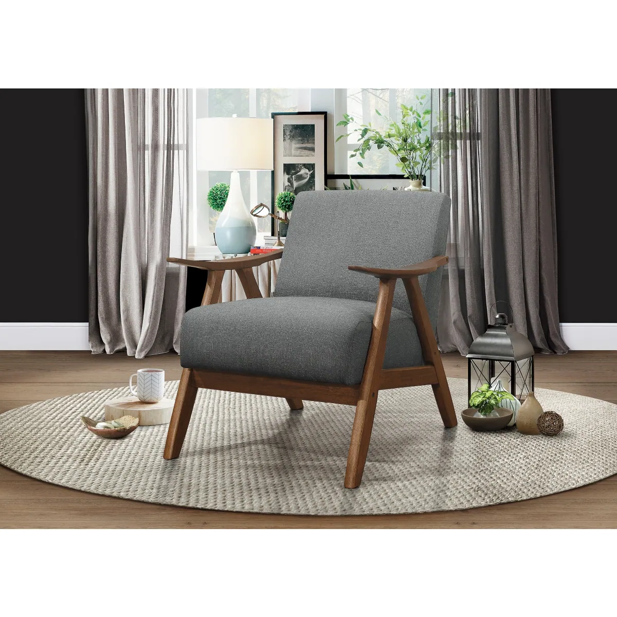 Damala Accent Chair — styled room view