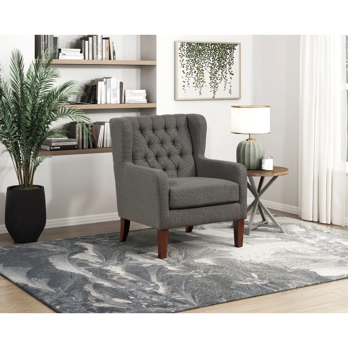 Aria Accent Chair — styled room view