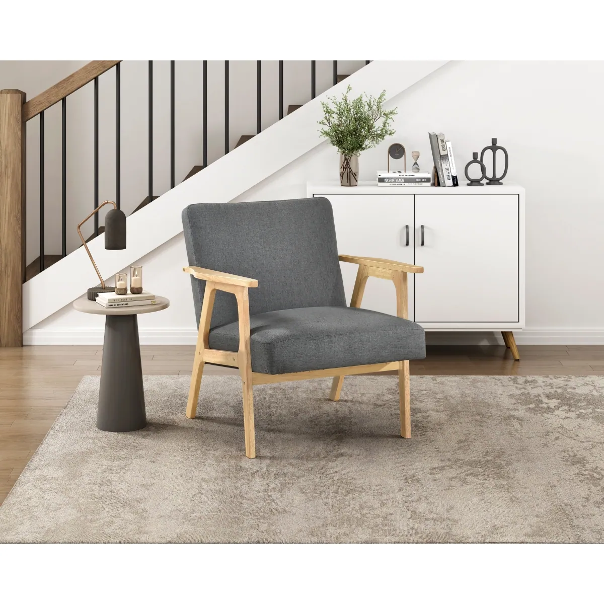 Omara Accent Chair — styled room view