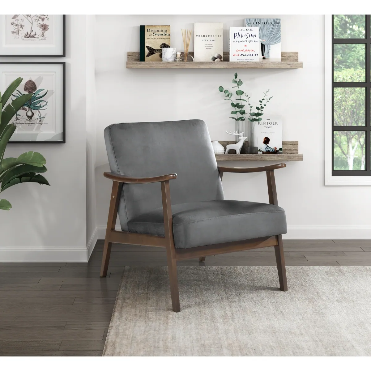 Landers Accent Chair — styled room view