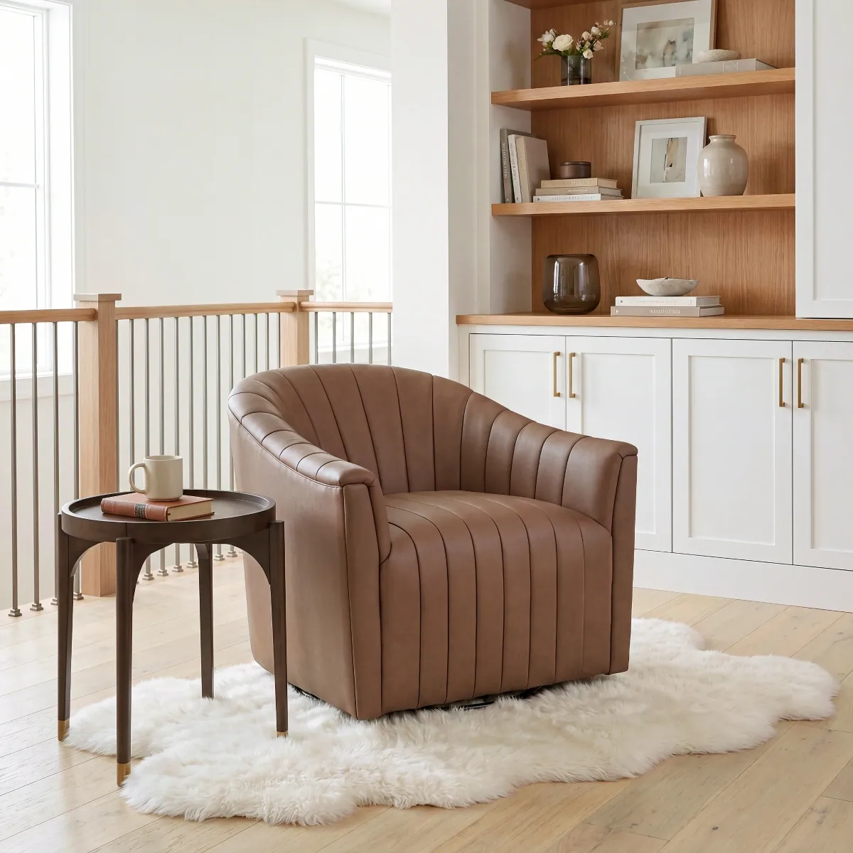Boulevard Swivel Chair — styled room view
