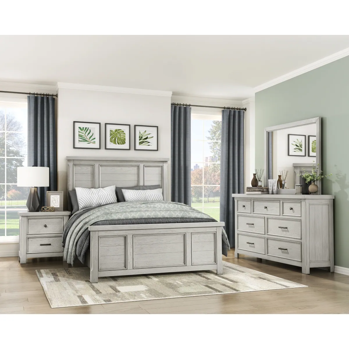 Providence California King Bed — collection room view with other furnishings