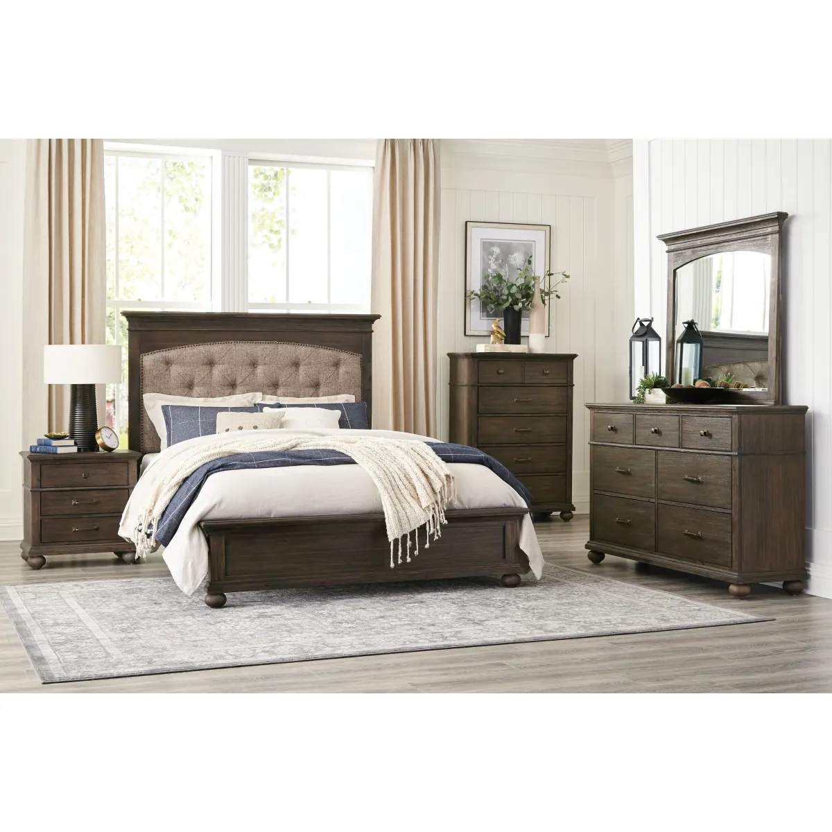 Motsinger Mirror — collection room view with other furnishings