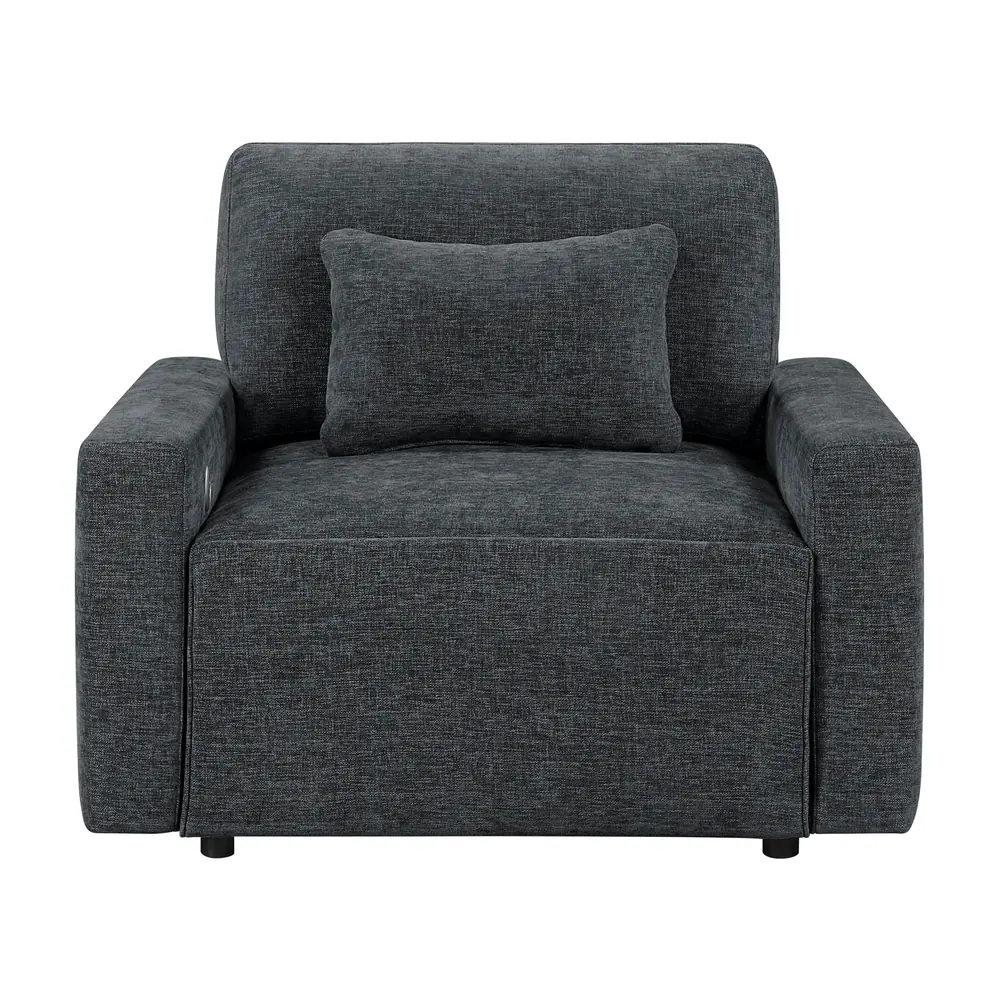Cumulus Convertible Sleeper Chair with Charging Ports — product view
