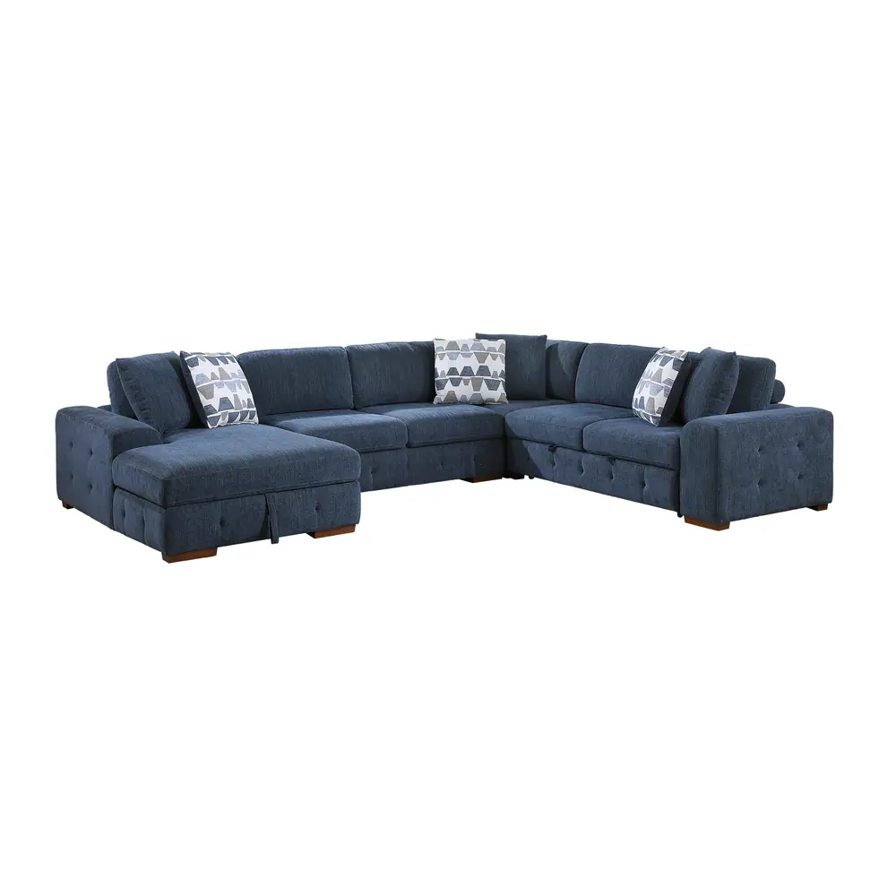 Raife 4-Piece Sectional with Left Chaise and Pull-out Bed — product view