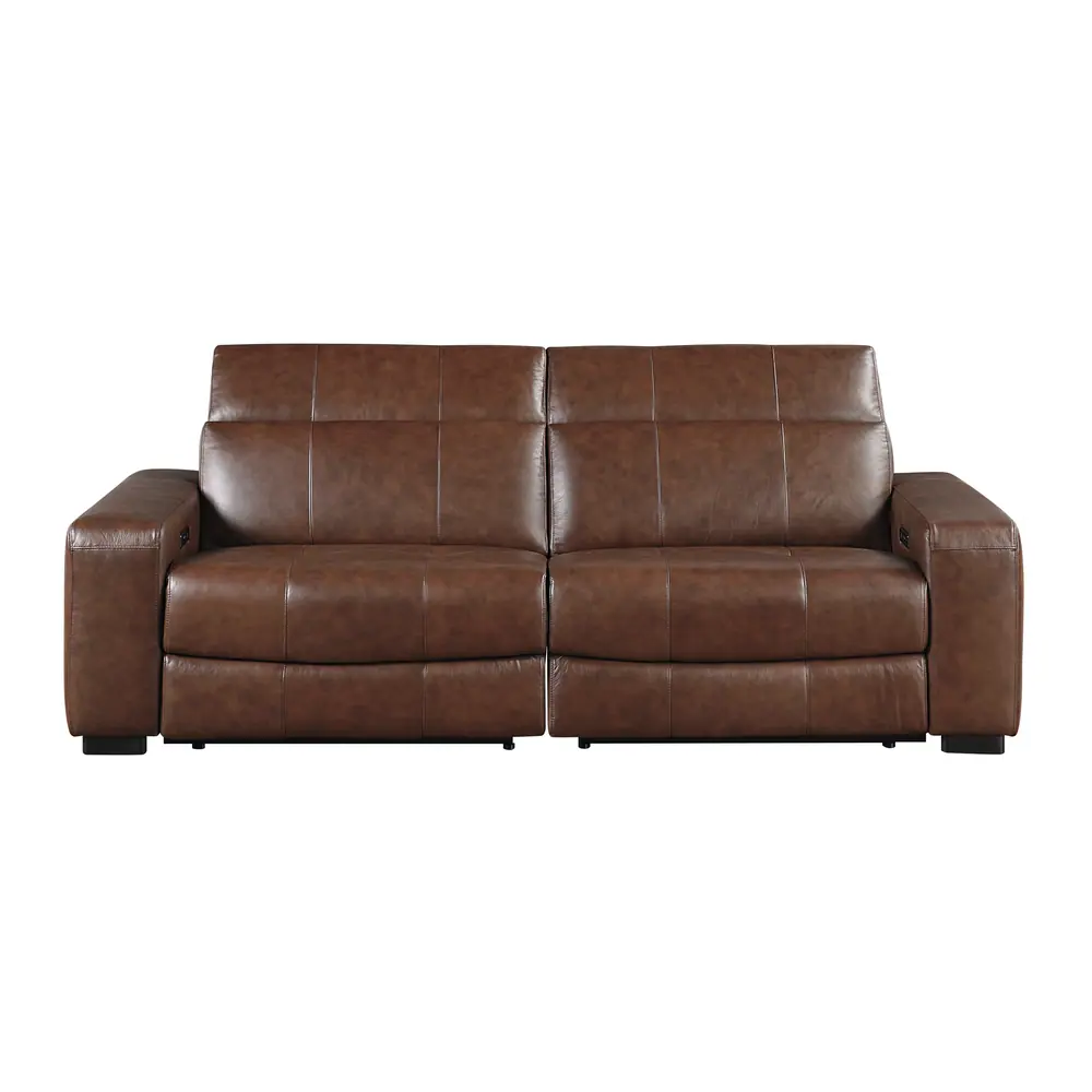 Sutton Power Double Reclining Love Seat with Power Headrests and Charging Ports — product view