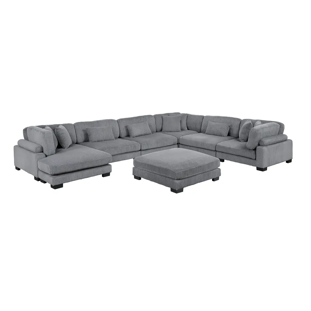 Traverse 7-Piece Modular Sectional with Reversible Chaise and Ottoman — product view