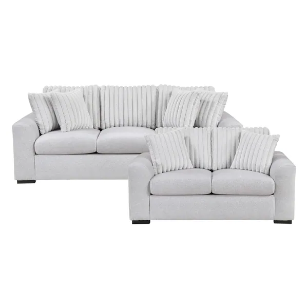 Athena 2pc Set: Sofa, Love