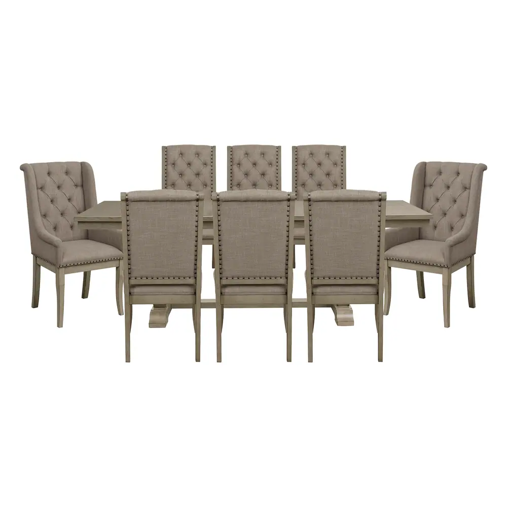 Vermillion 9-Piece Dining Set — product view