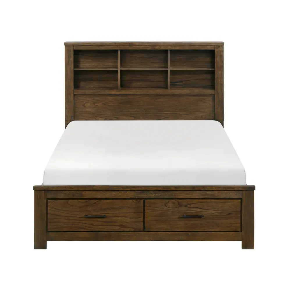 Sullivan Queen Platform Bed with Footboard Storage — product view