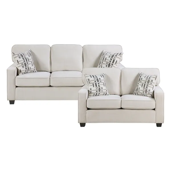 Frances 2pc Set: Sofa, Love