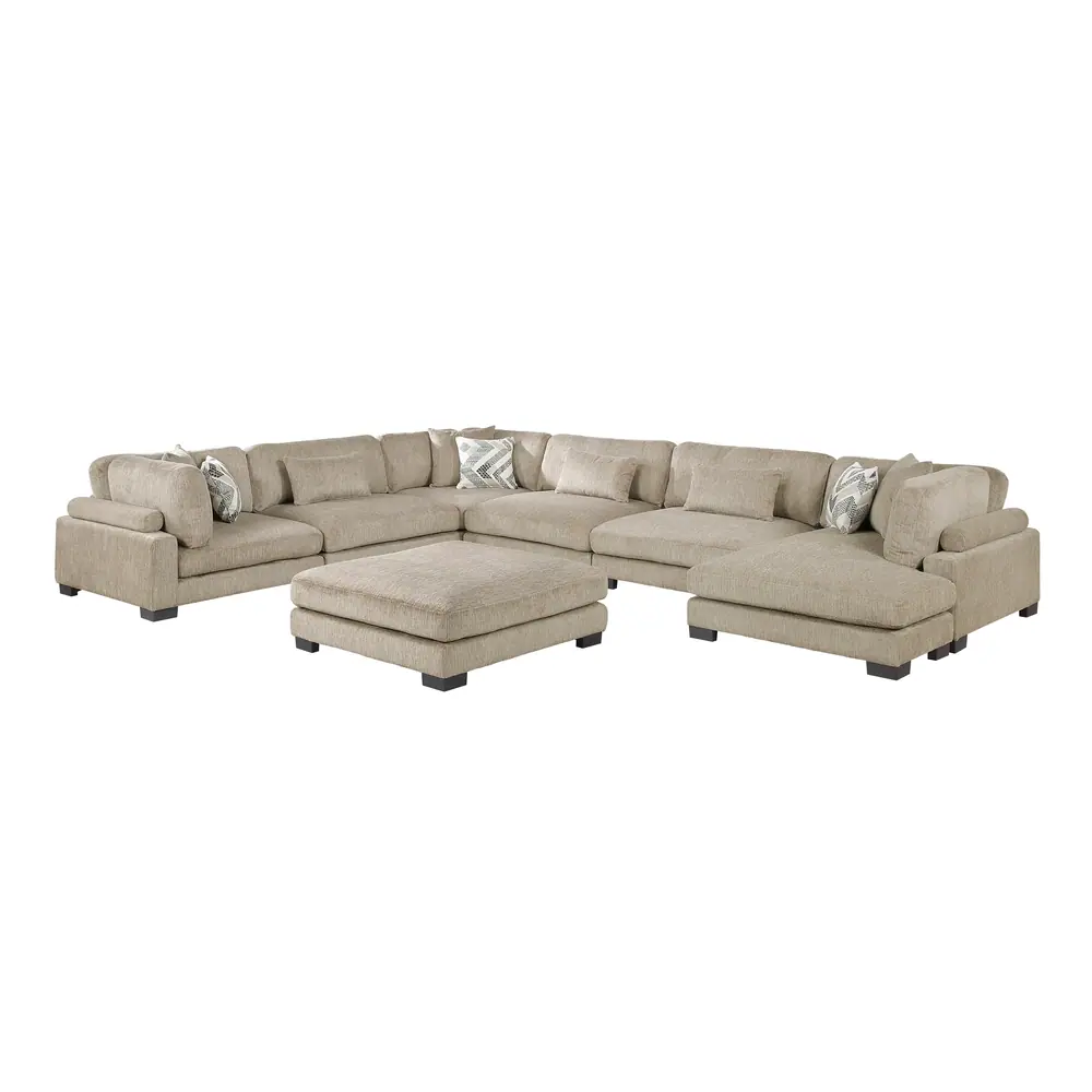 Tinley 7-Piece Modular Sectional with Ottoman — product view