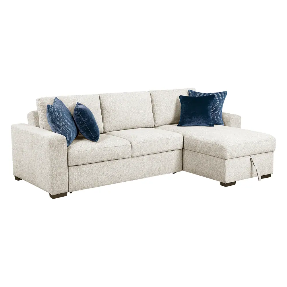 Isla 2-Piece Sectional with Convertible and Reversible Chaise, Hidden Storage, Click Motion Back — product view