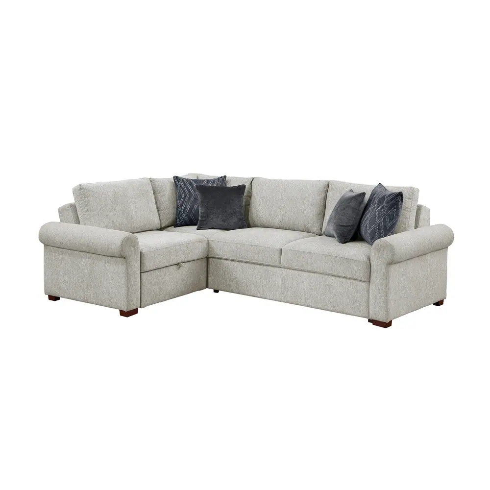 3-Piece Sectional with Pull-out Bed and Click Motion Back — product view