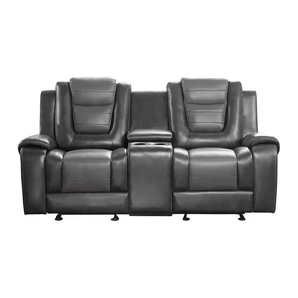 Briscoe Double Glider Reclining Love Seat with Center Console — product view