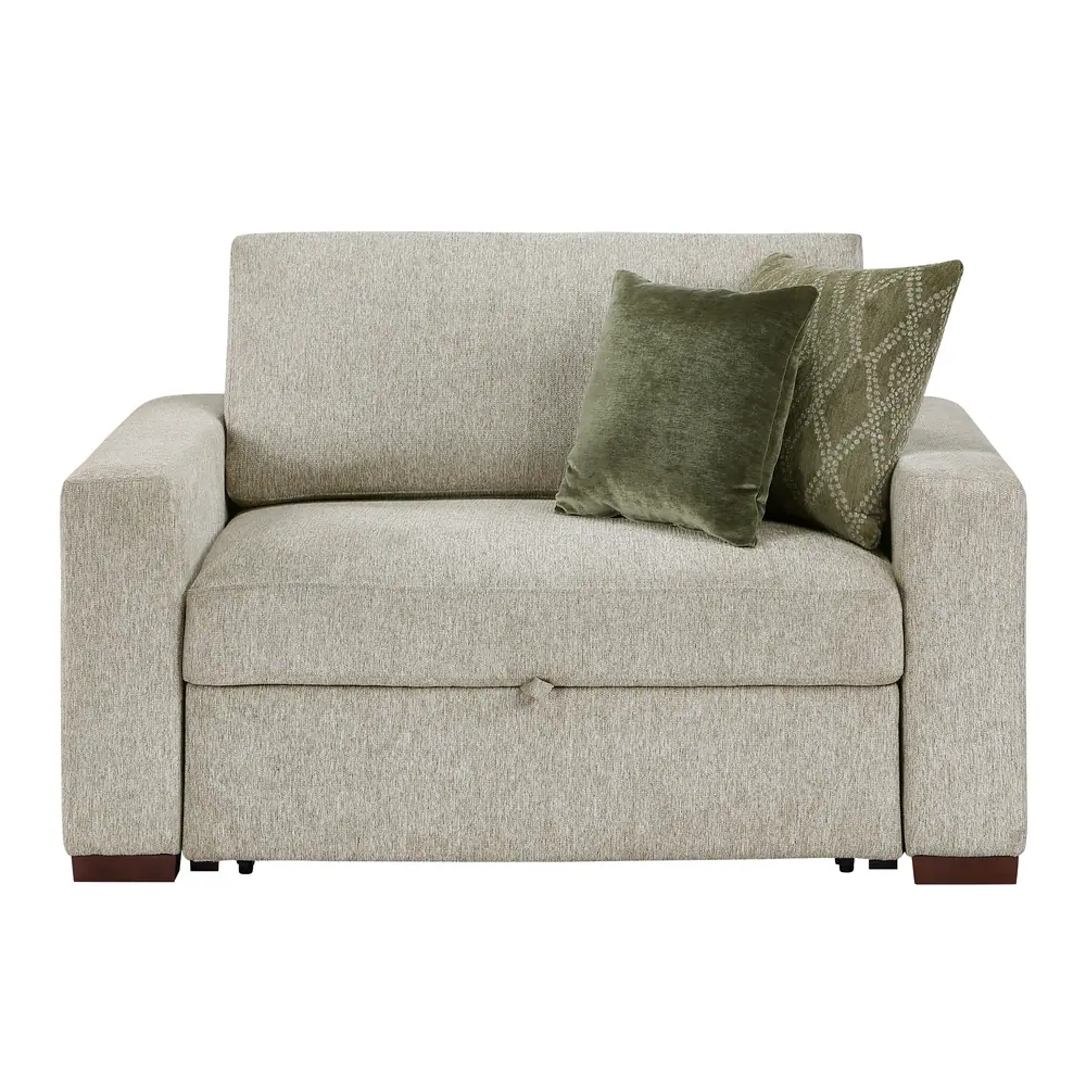Isla Convertible Chair and a half with Pull-out Bed, Click Motion Back and Two Track Arms — product view