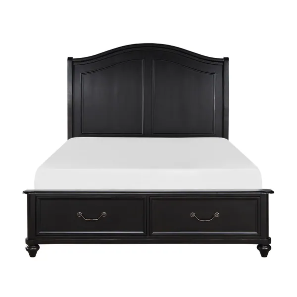 Herman Queen Platform Bed with Footboard Storage