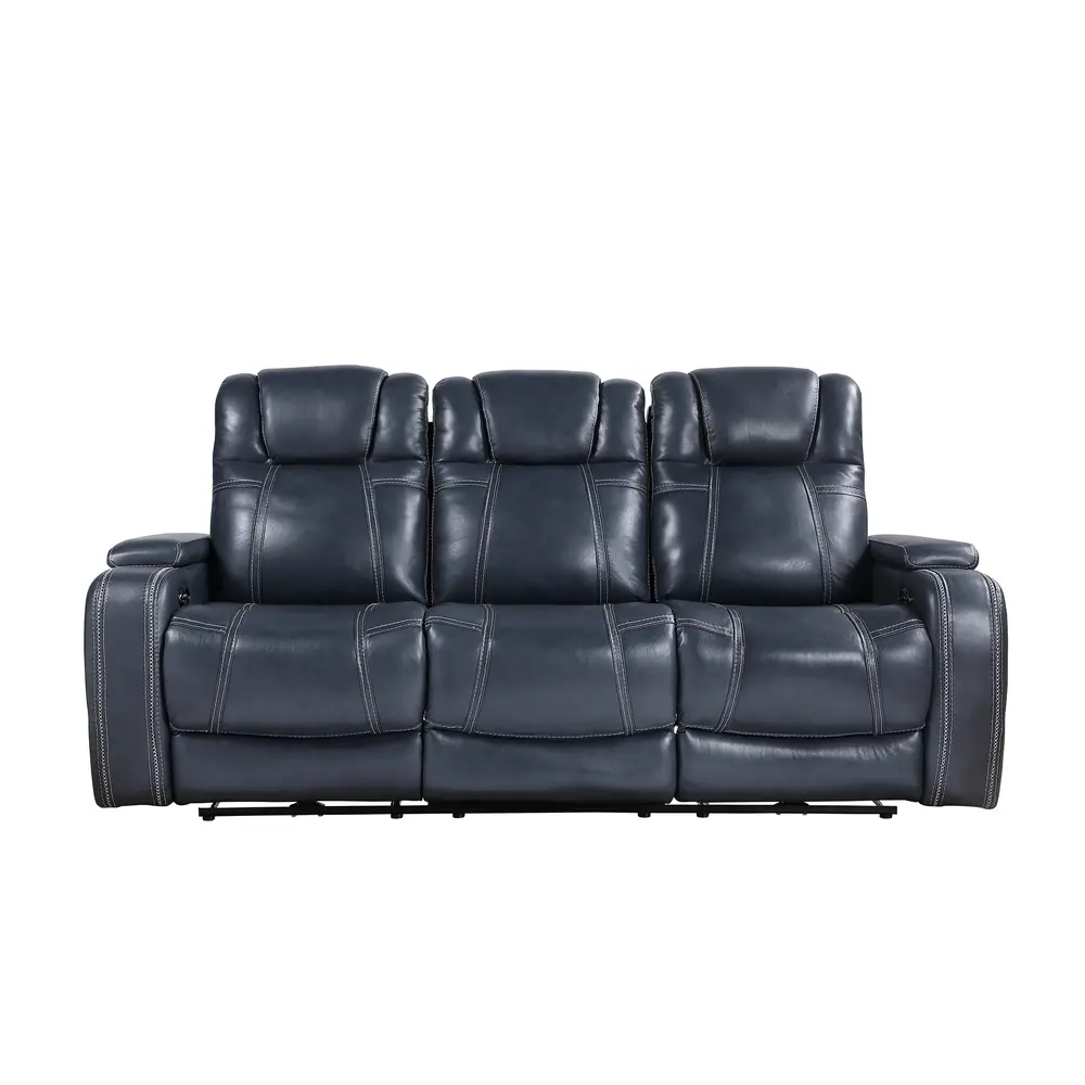 Keziah Power Double Reclining Sofa with Power Headrests and Storage Arms — product view