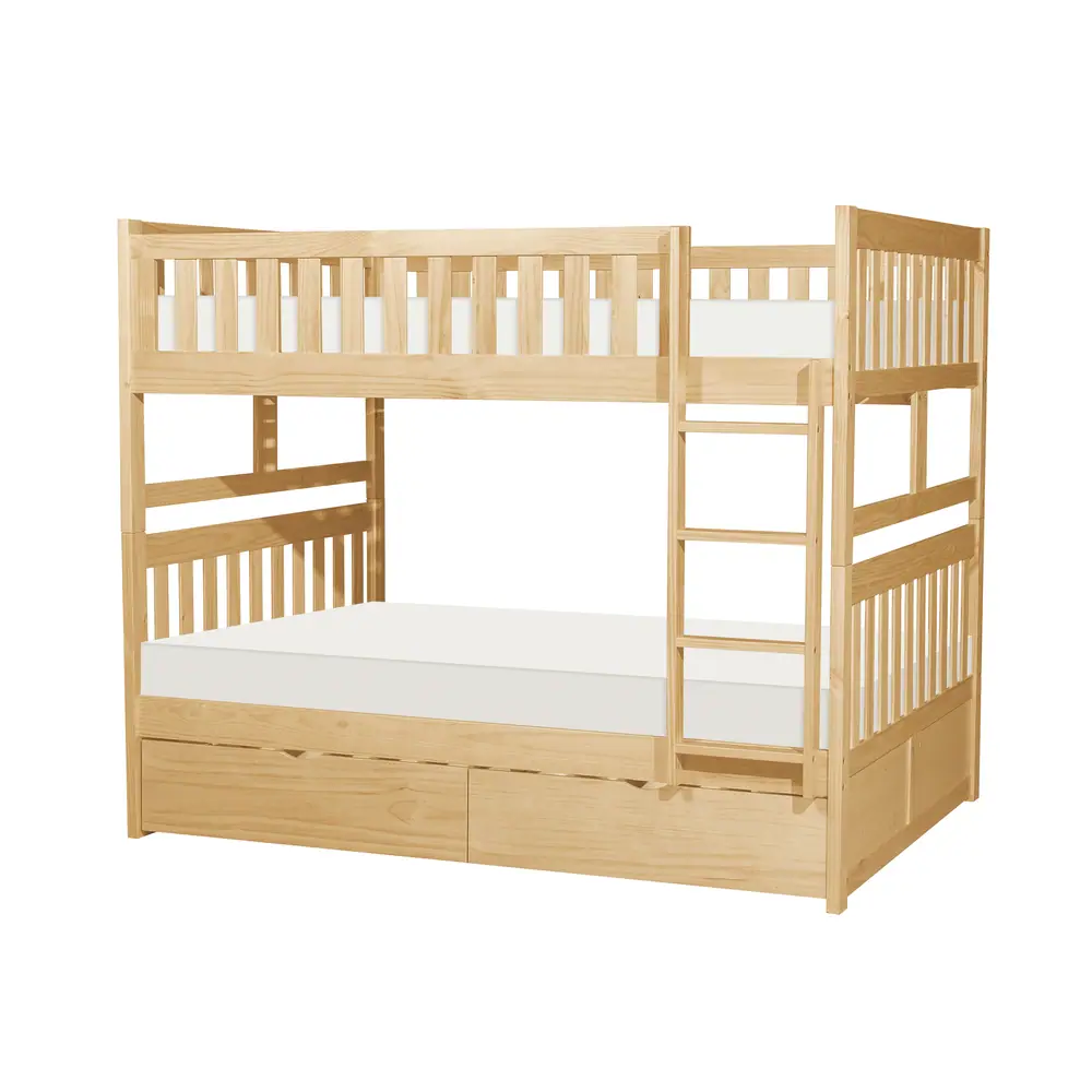 Bartly Full/Full Bunk Bed with Storage Boxes — product view