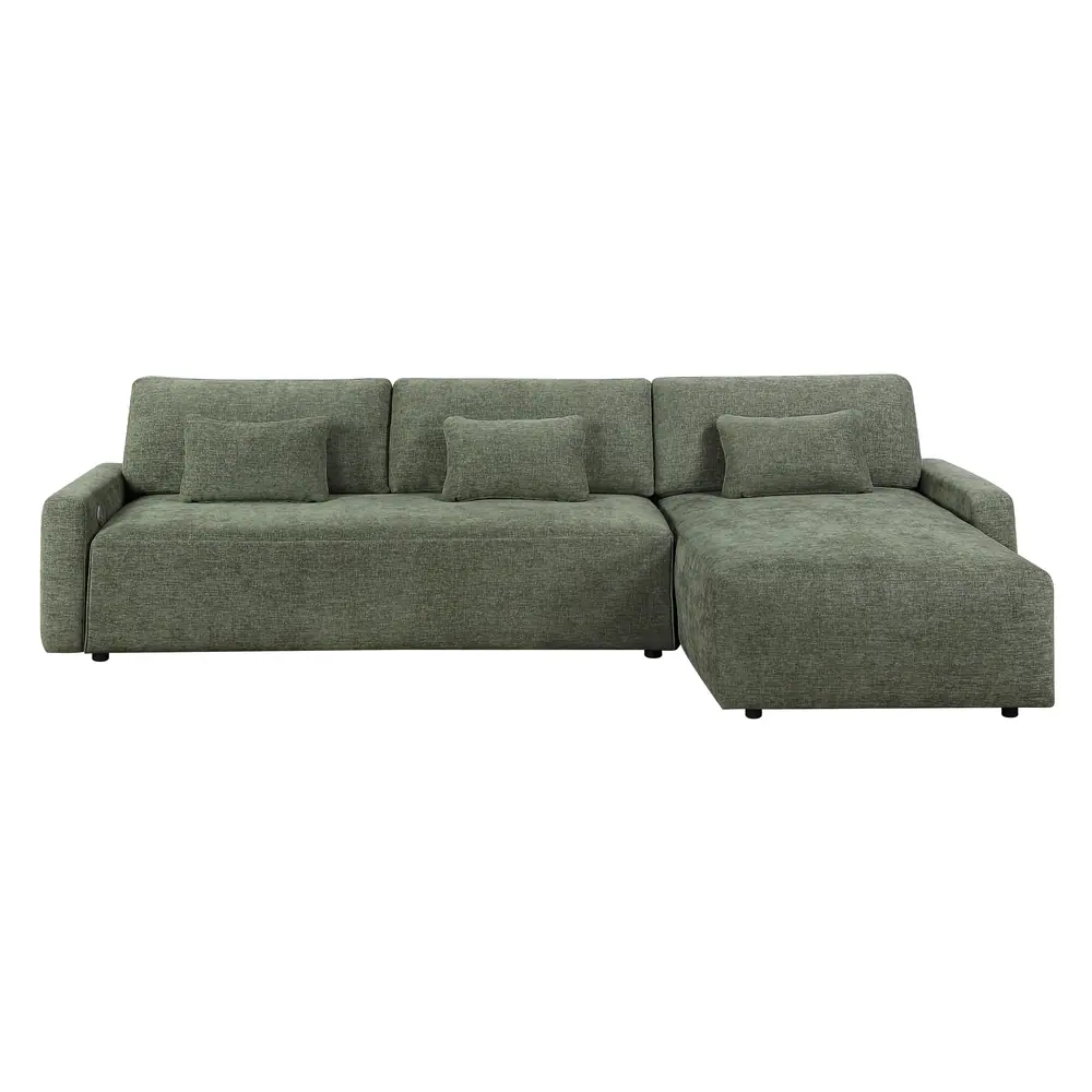 Cumulus 2-Piece Sectional with Convertible Queen Sleeper and Right Side Chaise — product view