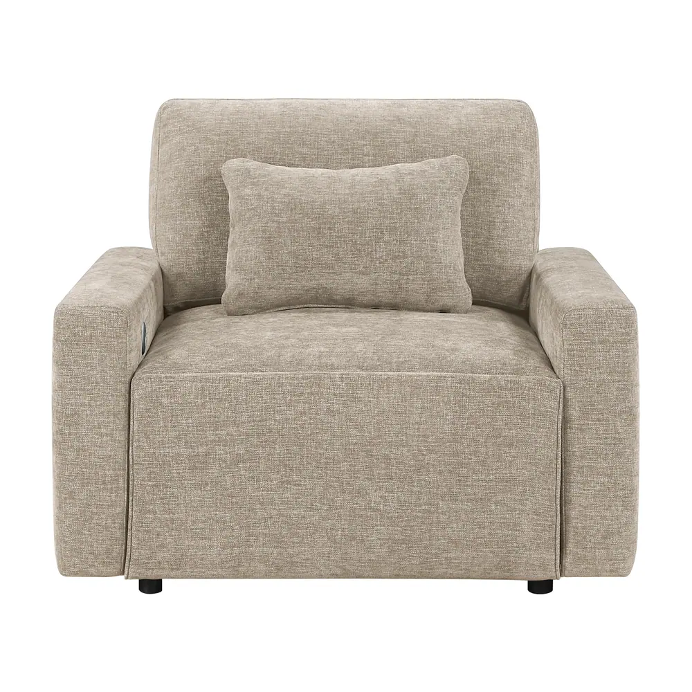 Cumulus Convertible Sleeper Chair with Charging Ports — product view