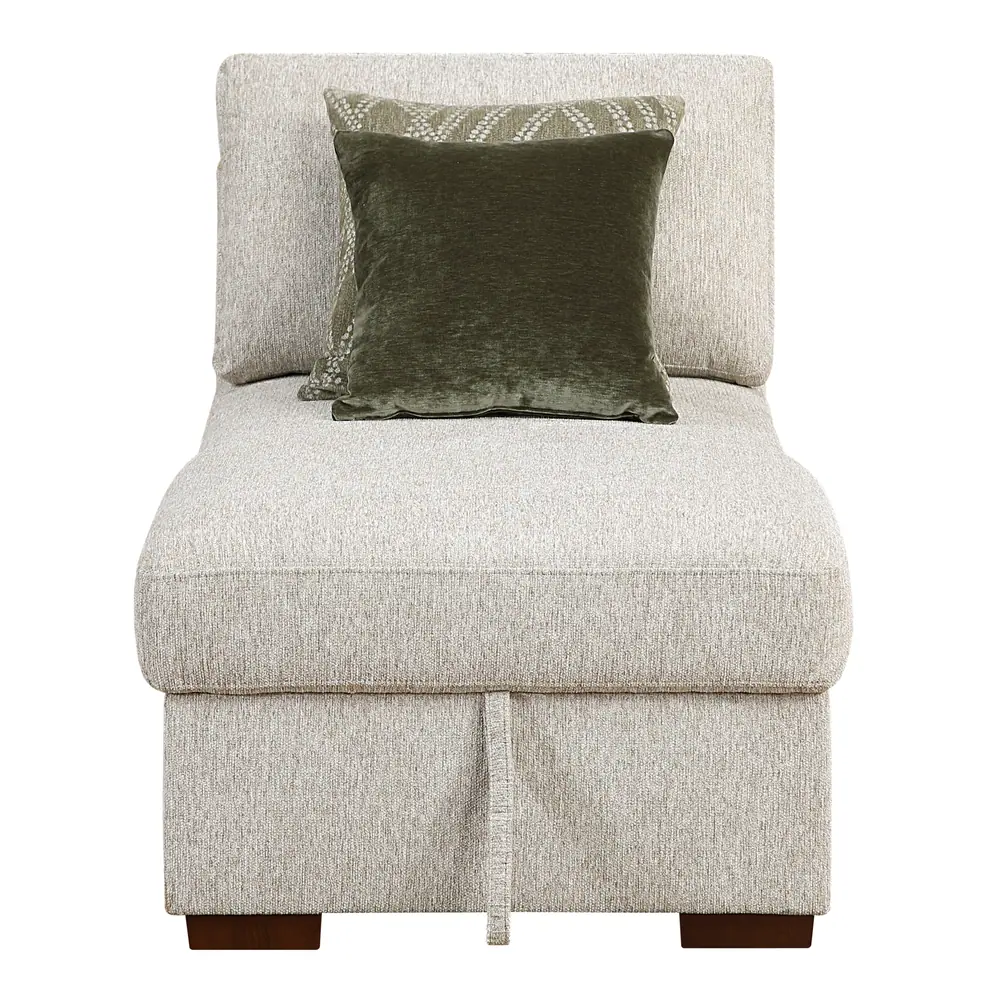 Isla Convertible Armless Storage Chaise with Click Motion Back — product view