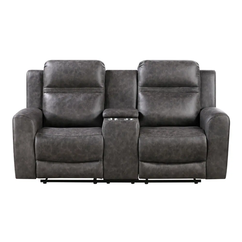 Hearth Double Reclining Love Seat with Center Console — product view