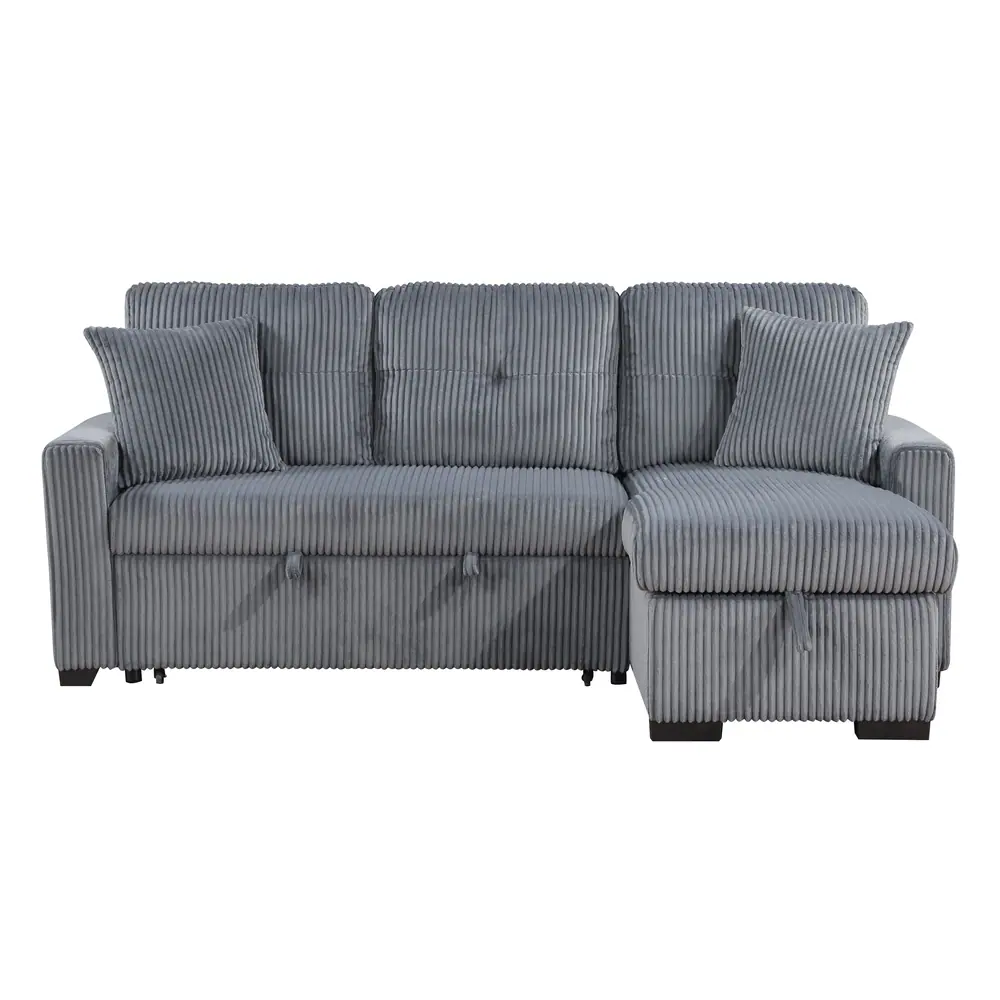 Rhett 3-Piece Reversible Sectional with Pull-out Bed and Hidden Storage — product view