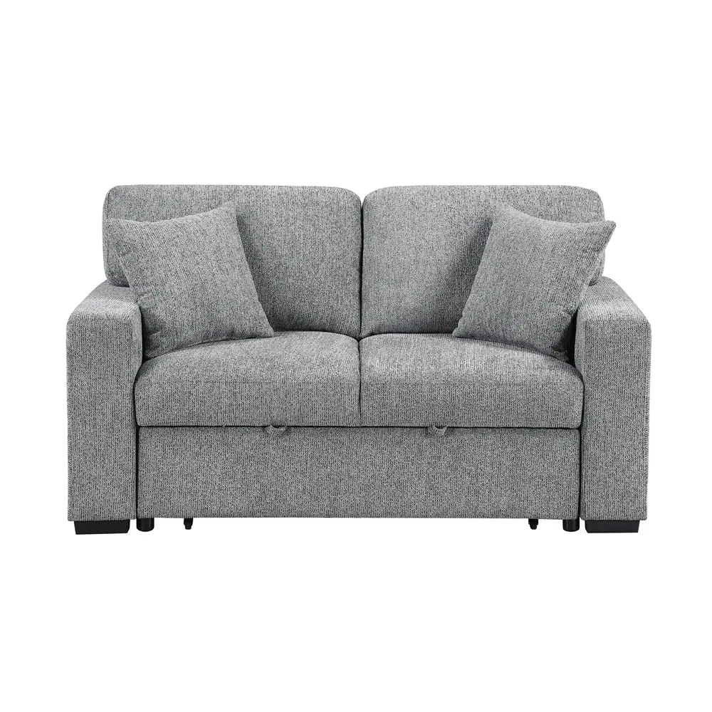 Alcove Love Seat with Pull-out Bed, Arms with Shelves and Charging Ports — product view