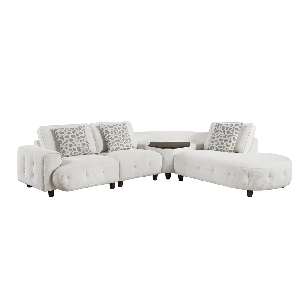 Vaelen 4-Piece Sectional with Right Side Chaise, Hidden Storage, Lift Top, Receptacle and Charging Ports — product view