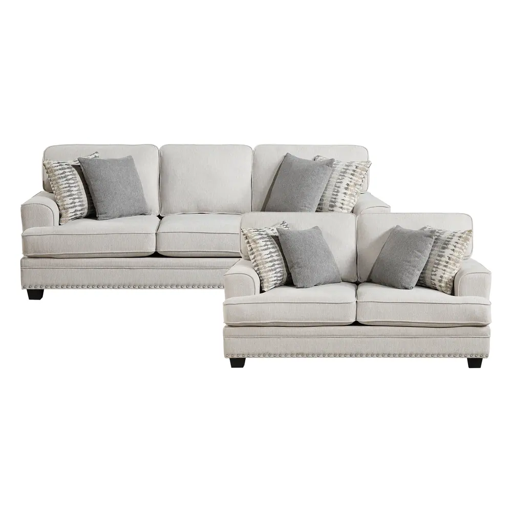 Bradford 2pc Set: Sofa, Love — product view