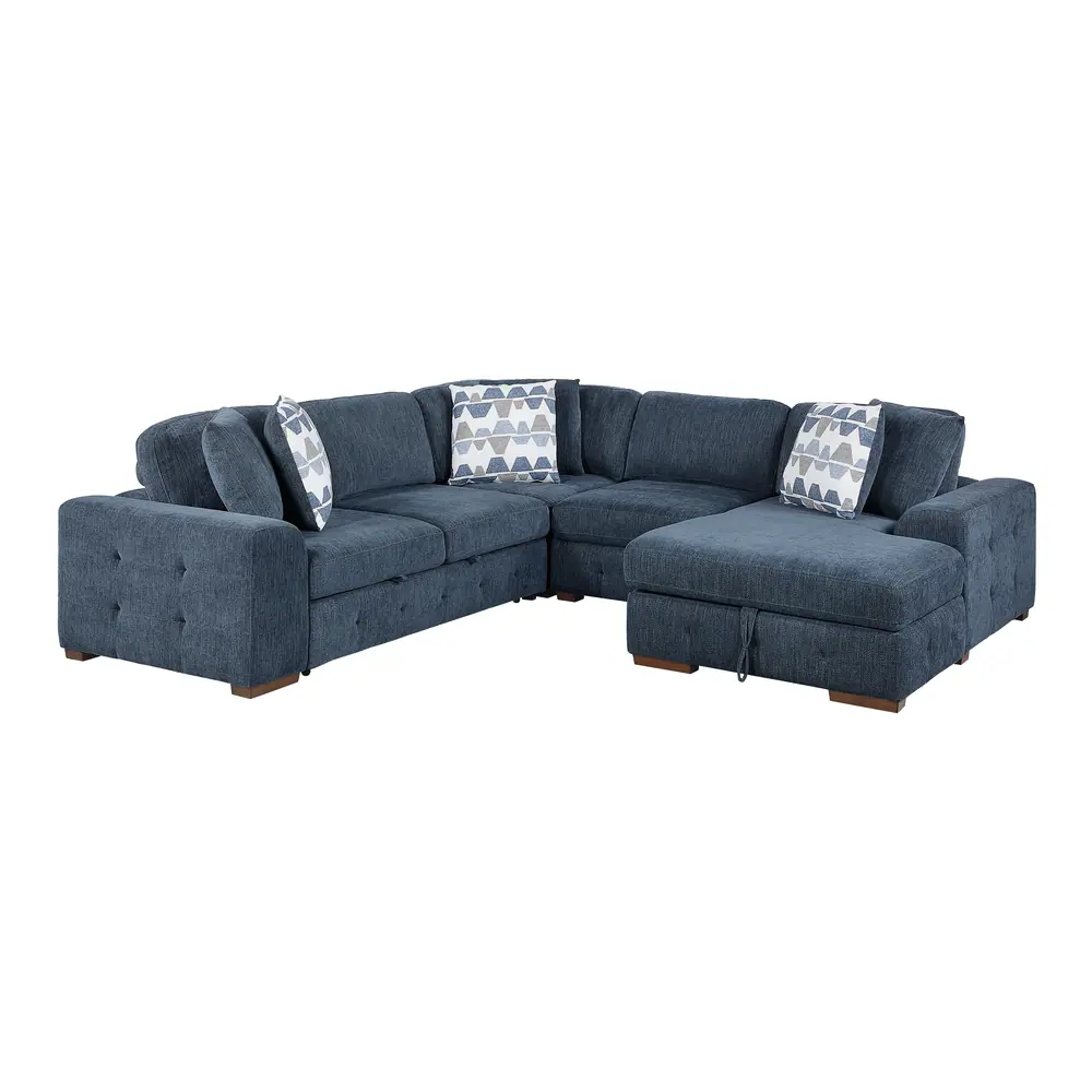 Raife 4-Piece Sectional with Right Chaise and Pull-out Bed — product view