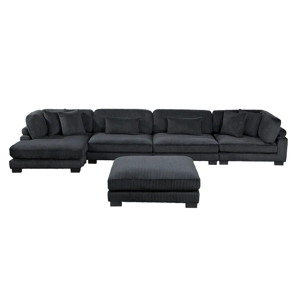 Traverse 5-Piece Modular Sectional with Reversible Chaise and Ottoman — product view