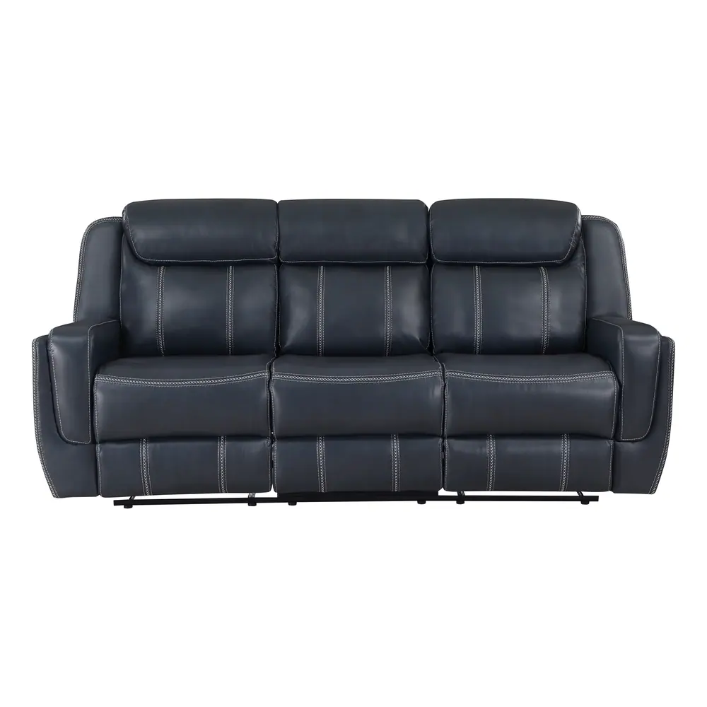 Littleton Double Reclining Sofa with Center Drop-Down Cup Holders,Storage Pouch, Receptacles and USB Ports — product view