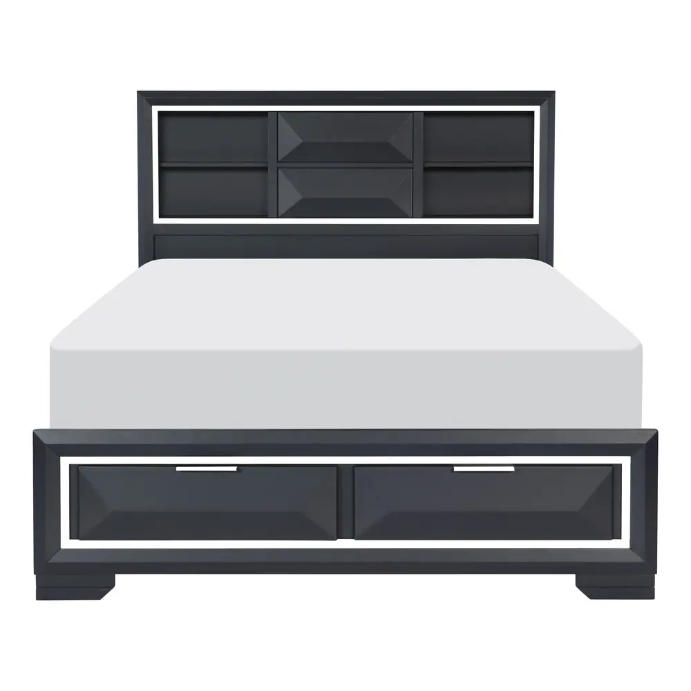 Rosemont California King Platform Bed with Footboard Storage — product view
