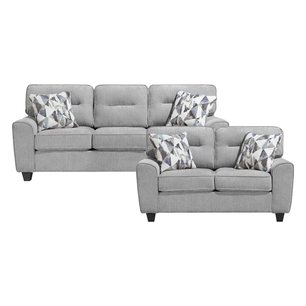 Bennett 2pc Set: Sofa, Love — product view