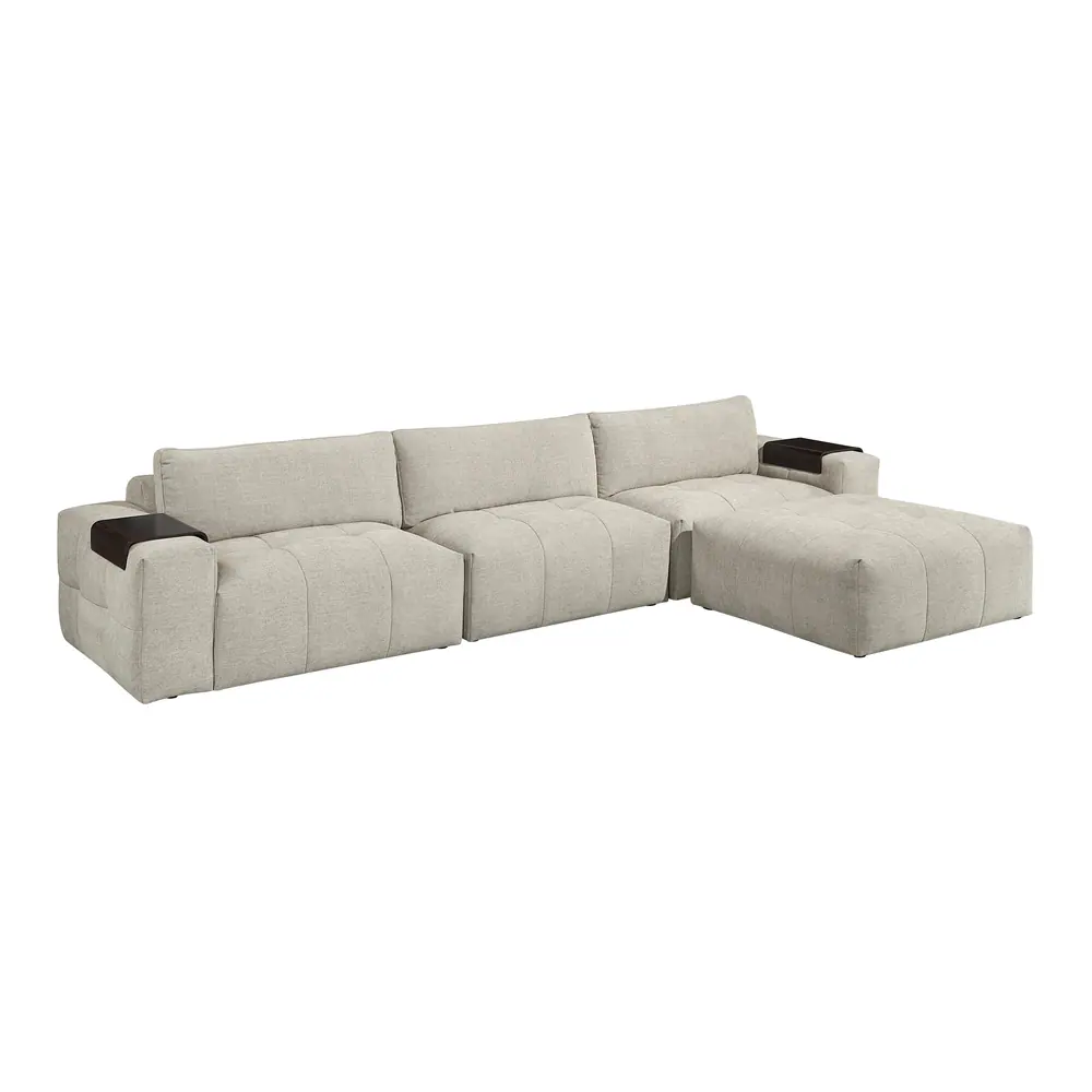 Tidal 4-Piece Modular Sectional with Ottoman — product view