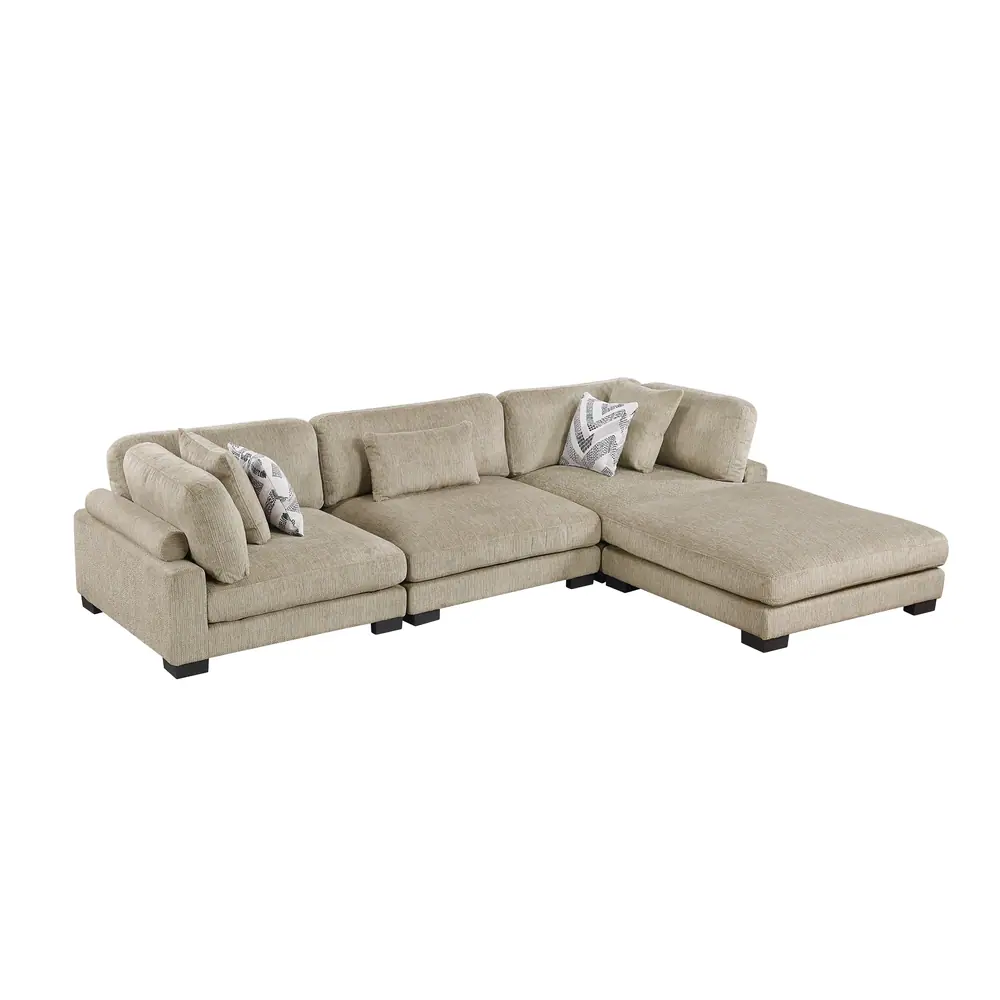 Tinley 4-Piece Modular Sectional with Ottoman — product view