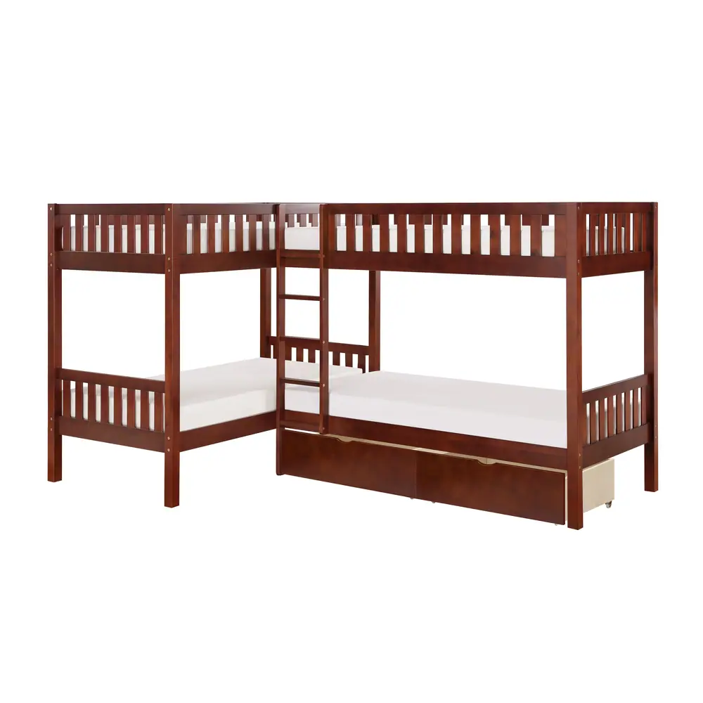 Rowe Corner Bunk Bed with Storage Boxes — product view