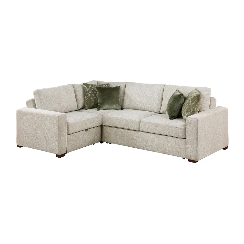 Isla 3-Piece Sectional with Pull-out Bed and Click Motion Back — product view