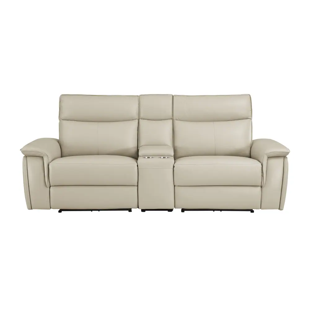 Maroni Power Double Reclining Love Seat with Center Console and Power Headrests — product view