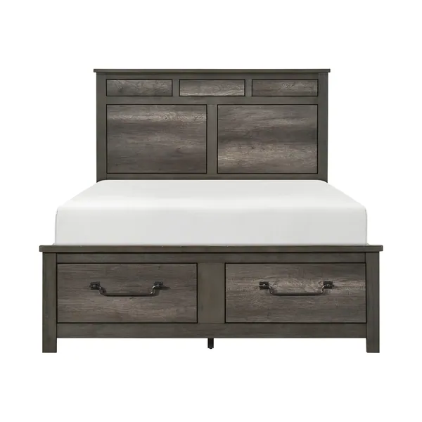 Lenior Queen Platform Bed with Footboard Storage