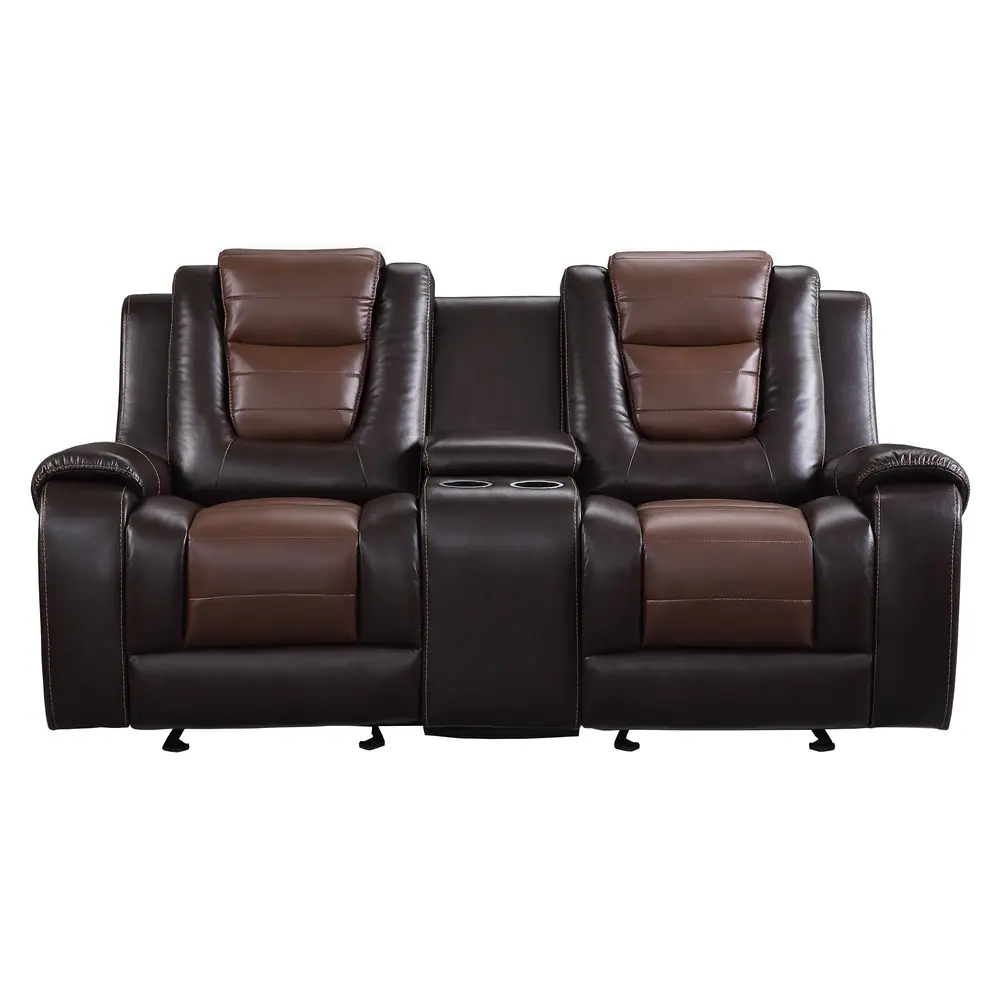 Briscoe Double Glider Reclining Love Seat with Center Console — product view