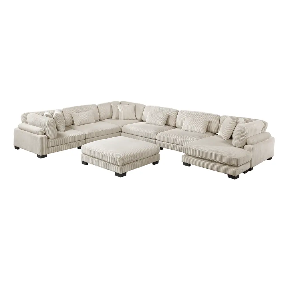 Traverse 7-Piece Modular Sectional with Reversible Chaise and Ottoman — product view
