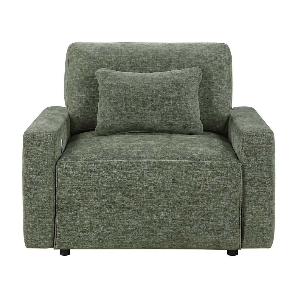 Cumulus Convertible Sleeper Chair with Charging Ports — product view