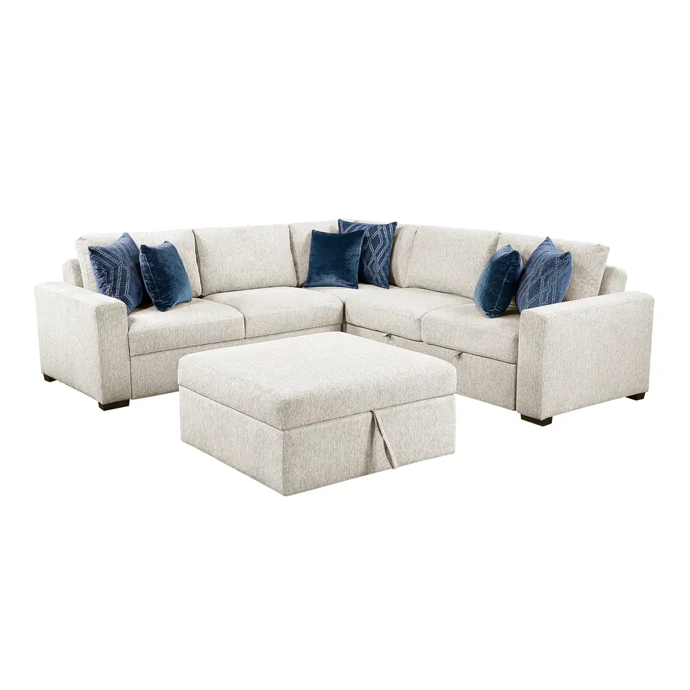 Isla 4-Piece Sectional with Pull-out Bed and Ottoman — product view