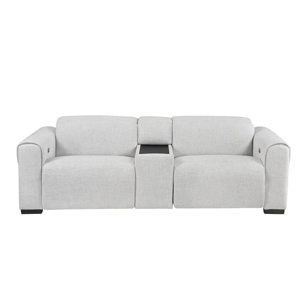 McPherson Power Double Reclining Love Seat with Center Console and Power Headrests, Charging Ports — product view