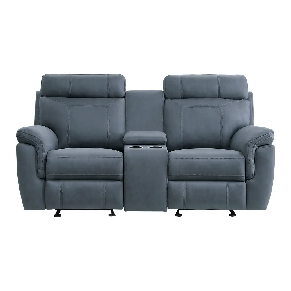 Clifton Double Glider Reclining Love Seat with Center Console — product view
